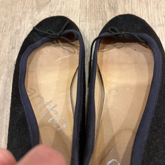 Anthology Everyday Antho Pony Ballet Flats 7 Navy #8857 Handmade - Picture 11 of 12